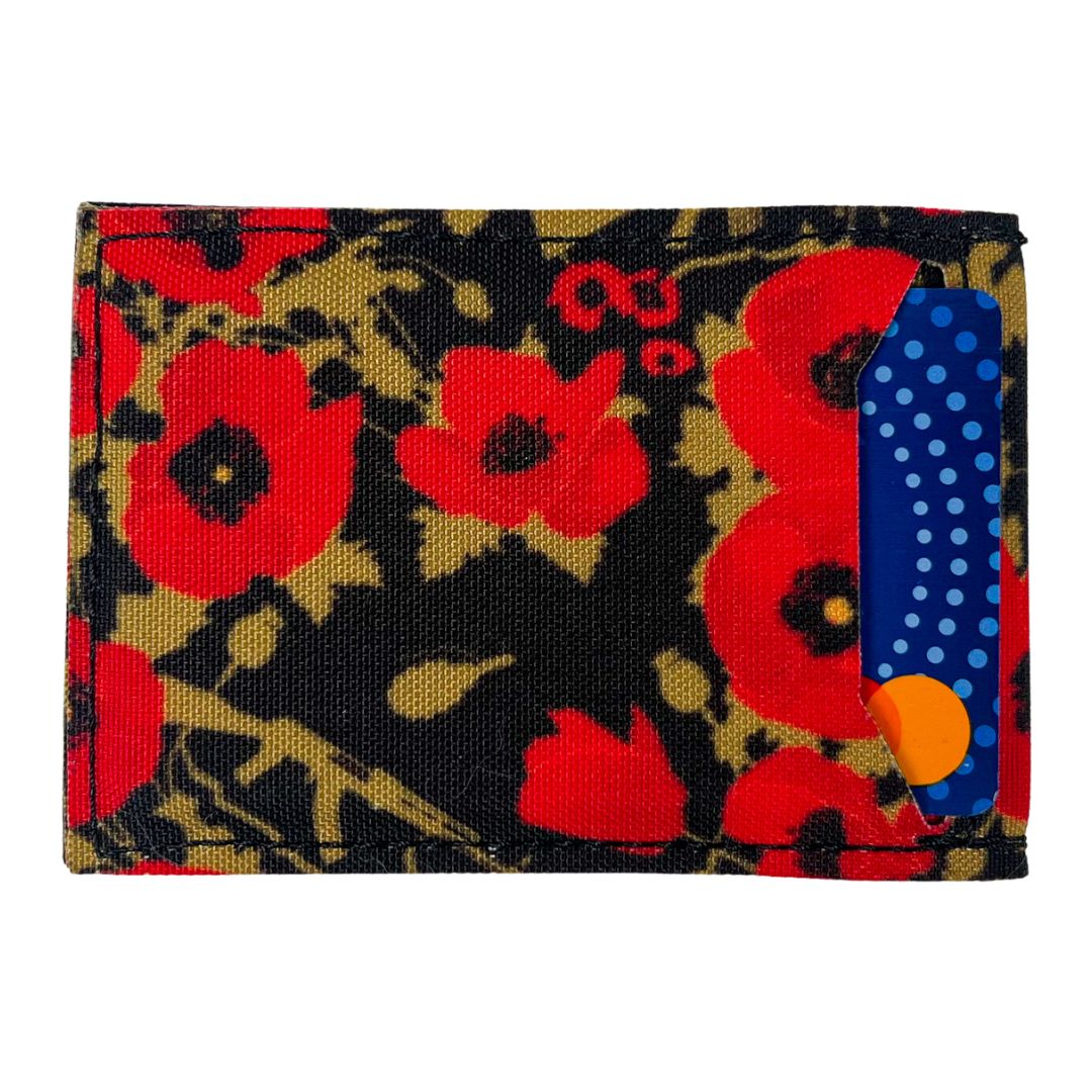 Poppies Slim Card Wallet - Image 2